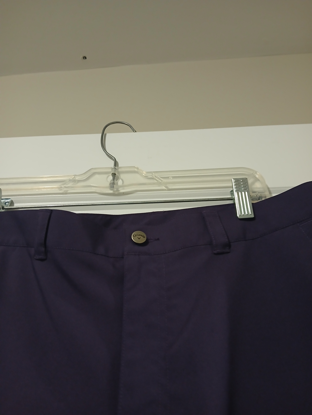 Men's Callaway Performance Golf Shorts - Deep Purple Sz 34 - Picture 6 of 8